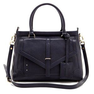 Tory Burch 797 Top-Zip Satchel, in Tory Navy